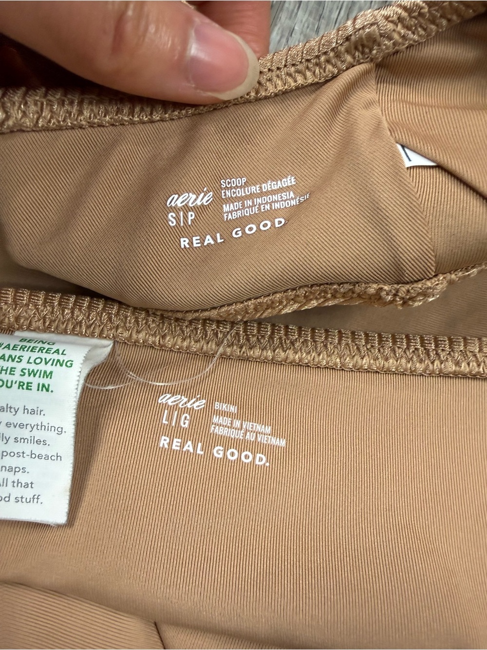 Aerie Tan Ribbed‎ Bikini Set - Picture 12 of 12